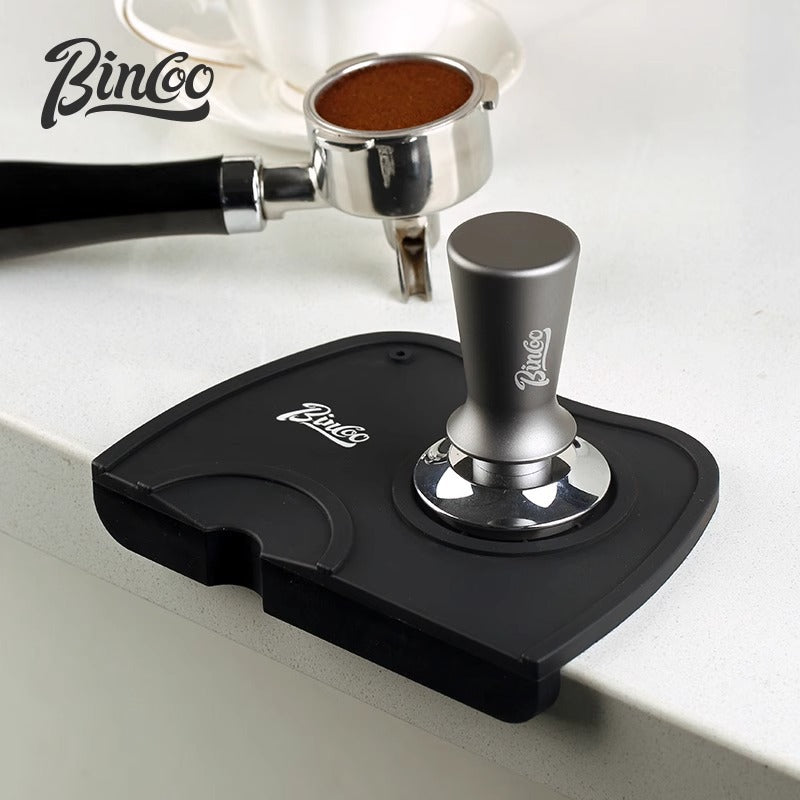 Bincoo coffee powder pad bar coffee machine non-slip silicone pad Italian coffee handle powder hammer cloth powder appliance