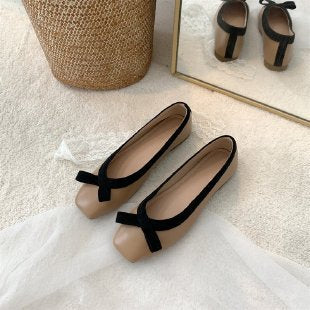Flat Gentle Evening Shoes French Small White Shoes Single Shoes Women's Shoes Spring Summer 2024 Soft Sole Black Ballet Shoes