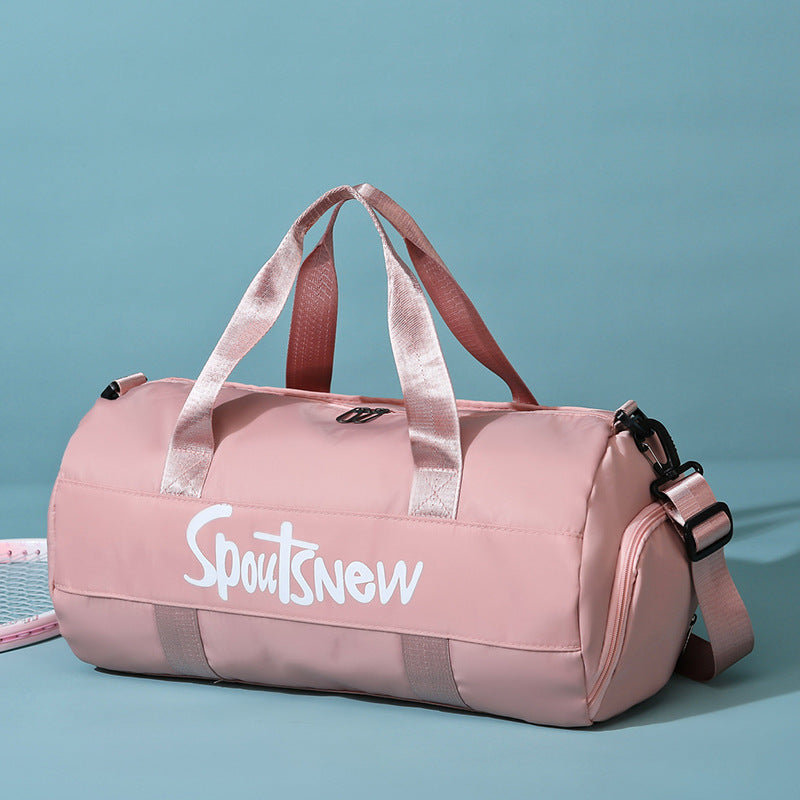 Wet & Dry Separation Gym Bag Men's Excursion Bag Swimming Bag Independent Shoe Compartment Basketball Training Bag Women's Small Tote Bag