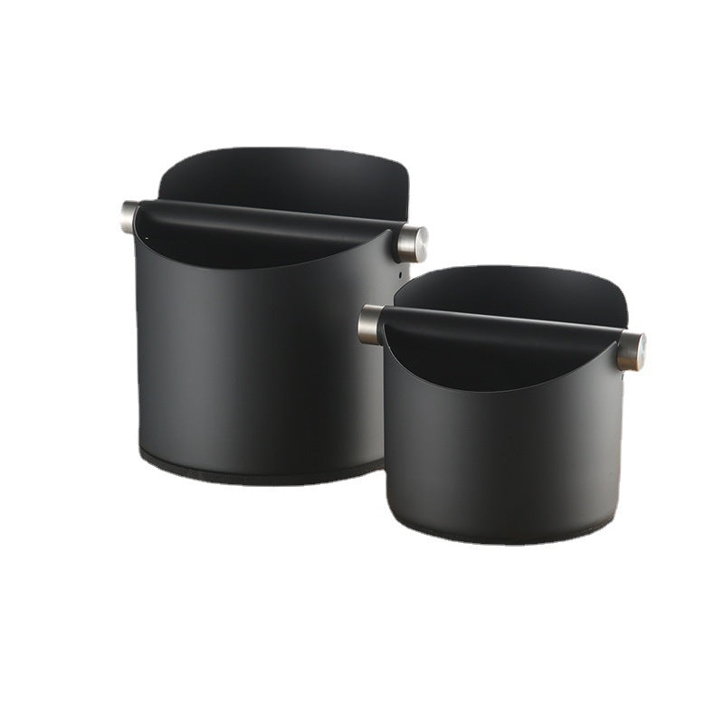 Cross-border source: coffee powder knocking bucket, espresso stainless steel knocking bucket, round small household coffee grounds bucket
