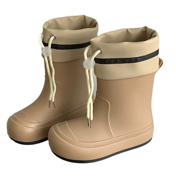 Non-slip medium-cut parent-child rain boots, cute children's rain boots in summer, outdoor school students, water boots, leisure and water play