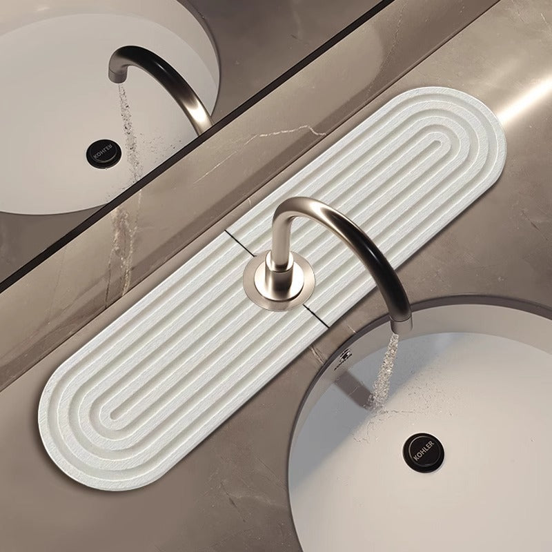 Diatom mud faucet absorbent mat kitchen bathroom sink sink countertop storage mat bathroom quick-drying hard mat