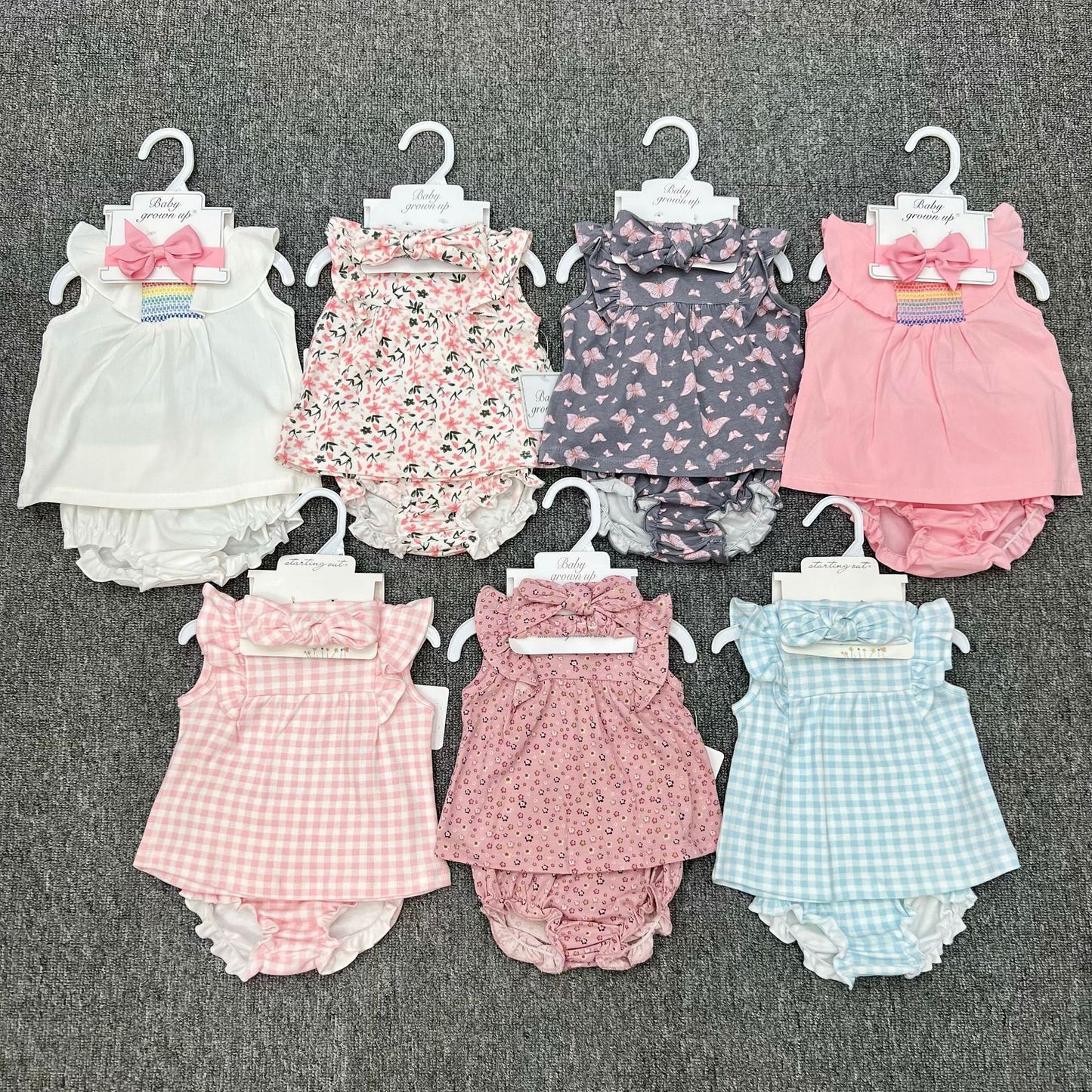 European and American INS baby girl summer bow headband small flying sleeve briefs set skirt manufacturer wholesale