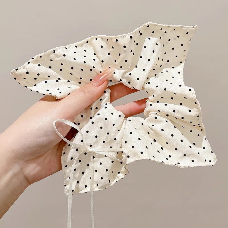 Korean fabric scarf, large intestine scrunchie, women's headband, high-end oversized balls, scalp tendons, hair ties, hair accessories, headdresses