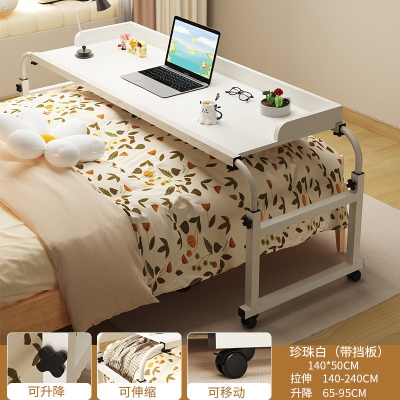 Trendy Cross Bed Table, Home Bed Table, Movable Desk, Computer Desk, Bedroom Bedside Small Table, Lazy Lifting Bed