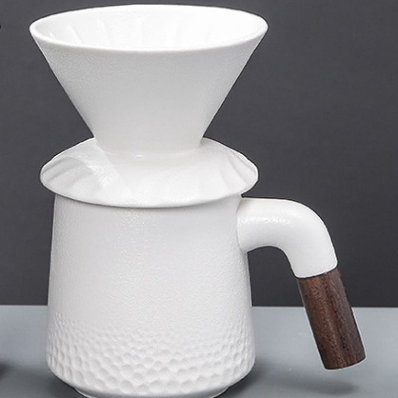American V60 Cone Ceramic Coffee Filter Cup Filter Coffee Filter Cup Set Sharing Pot Tea Water Separation Cup