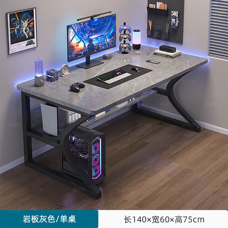 Modern Simple White Computer Desk Home Desktop Bedroom Desk Simple Gaming Desk Office Desk Workbench Table