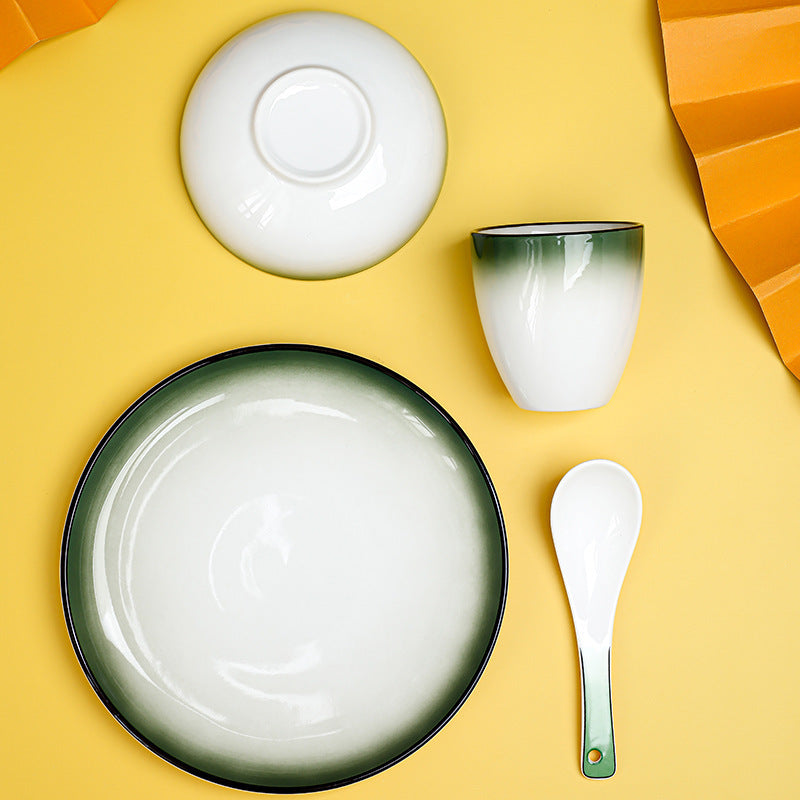 Hotel cutlery set, four pieces of dishes
