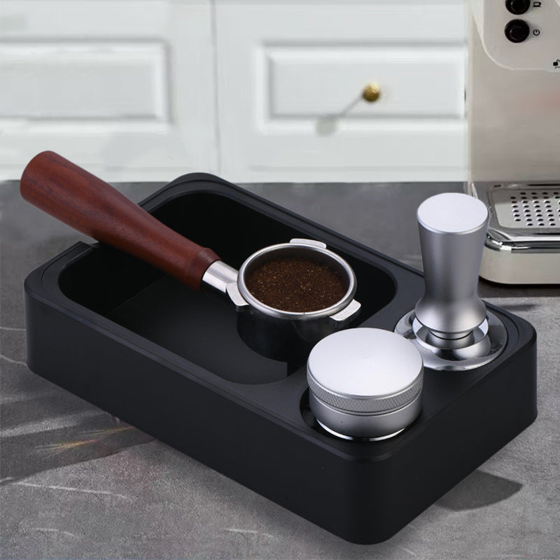Multi-function coffee press base, slag knocking box, espresso powderer, three-piece set, storage handle bracket, 51 58mm