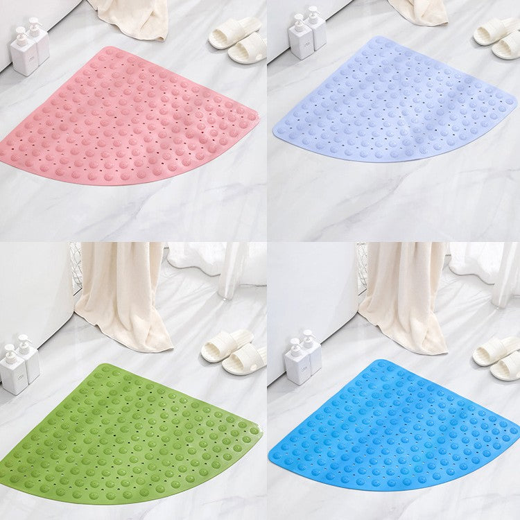 Fan-shaped shower room mat bathroom anti-skid bath bath mats hotel bathroom toilet mat bath mat