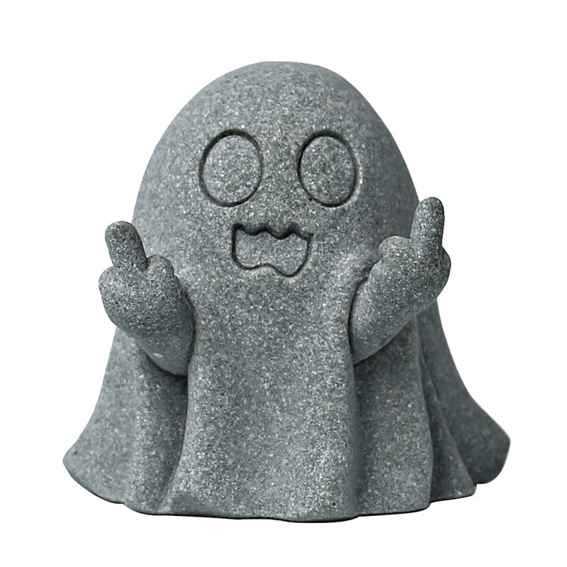 Creative ghost handicraft ornaments high-end niche home desktop workstation decoration birthday gifts