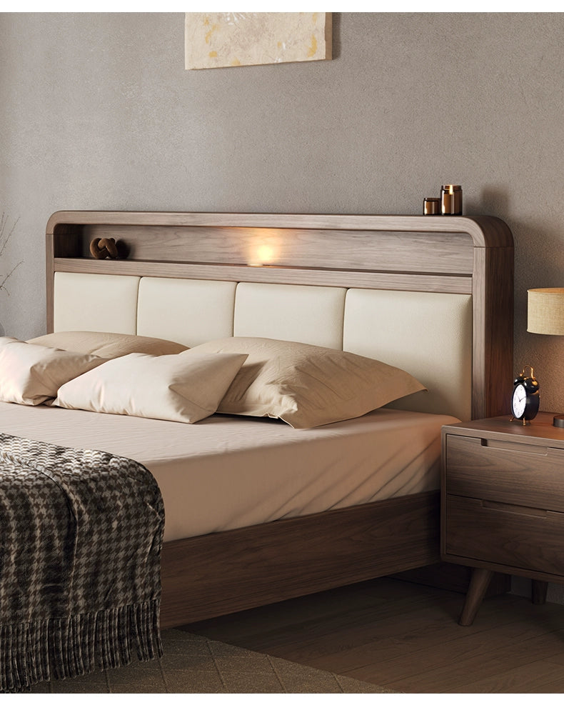 Solid wood bed Double bed