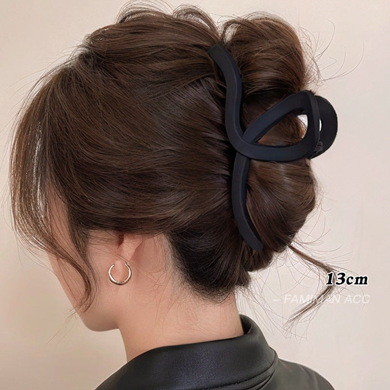 Hairpin women's back of the head 2025 new grab clip large shark clip high-end sensory hair grip hair clip headwear hairpin