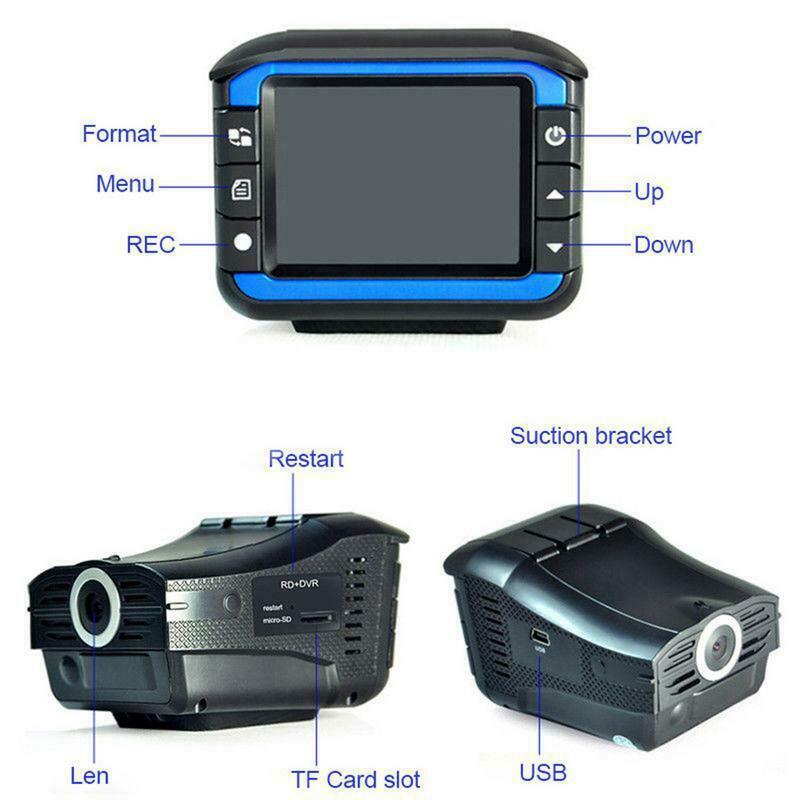VG3 electronic dog driving recorder vehicle mobile radar two-in-one detector multi-voice broadcast early warning device