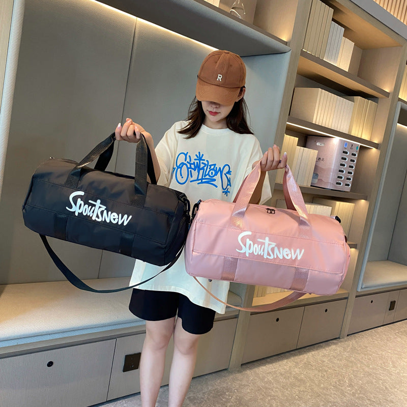 Wet & Dry Separation Gym Bag Men's Excursion Bag Swimming Bag Independent Shoe Compartment Basketball Training Bag Women's Small Tote Bag