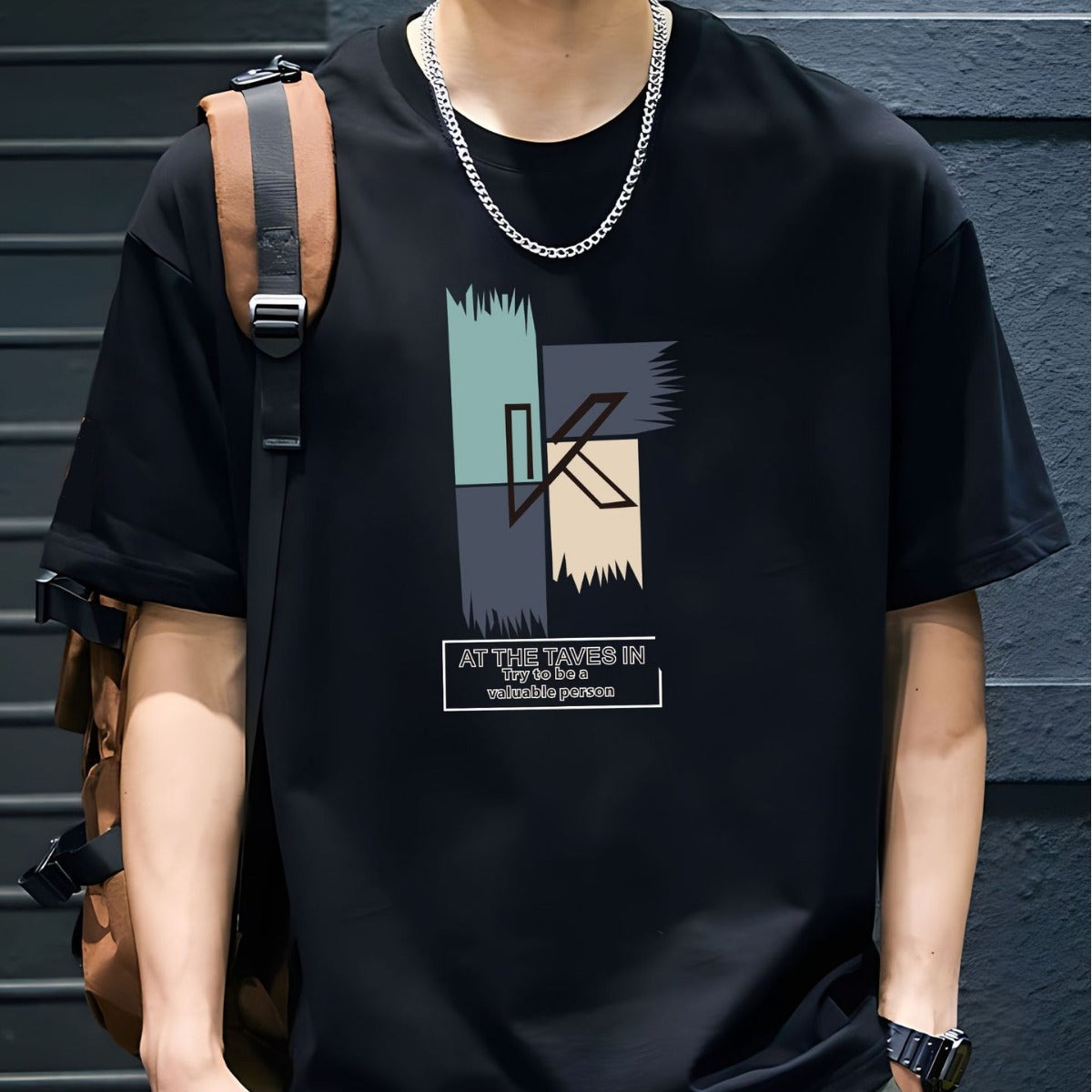Xinjiang cotton short-sleeved T-shirt, men's loose round neck, street tide, pure cotton, fashionable, versatile, summer fashion, men's clothing e-commerce hit