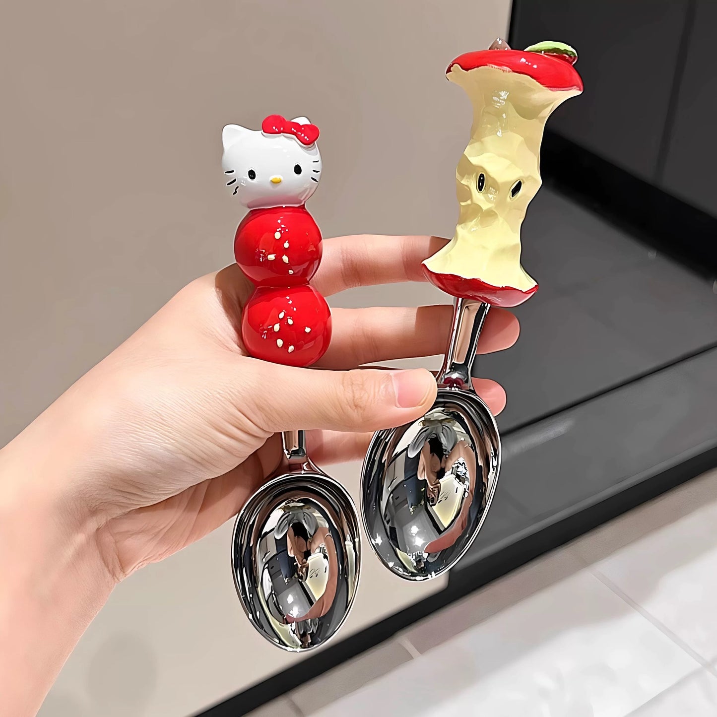 Crab claw spoon, apple kernel spoon, ice cream spoon, household creative cartoon cute dessert spoon, high-value rice spoon soup