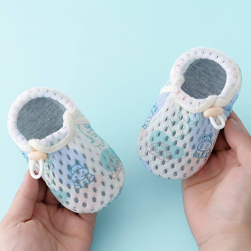 Children's floor shoes, baby summer thin indoor home non-slip cool toddler socks, baby mesh shoes socks