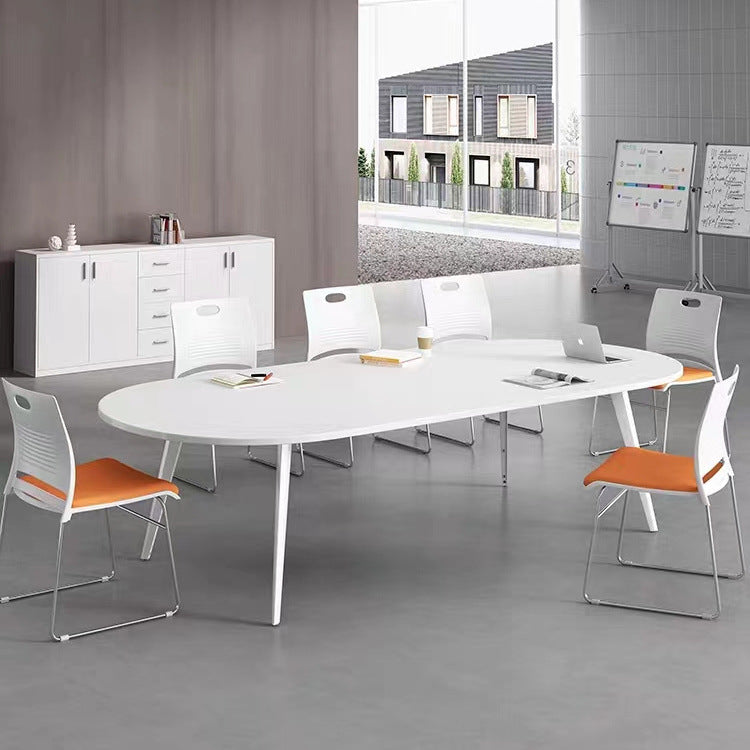 Elliptical negotiation table, conference table, office table, small conference room, table and chair combination, simple modern bench table, work table,Meeting table