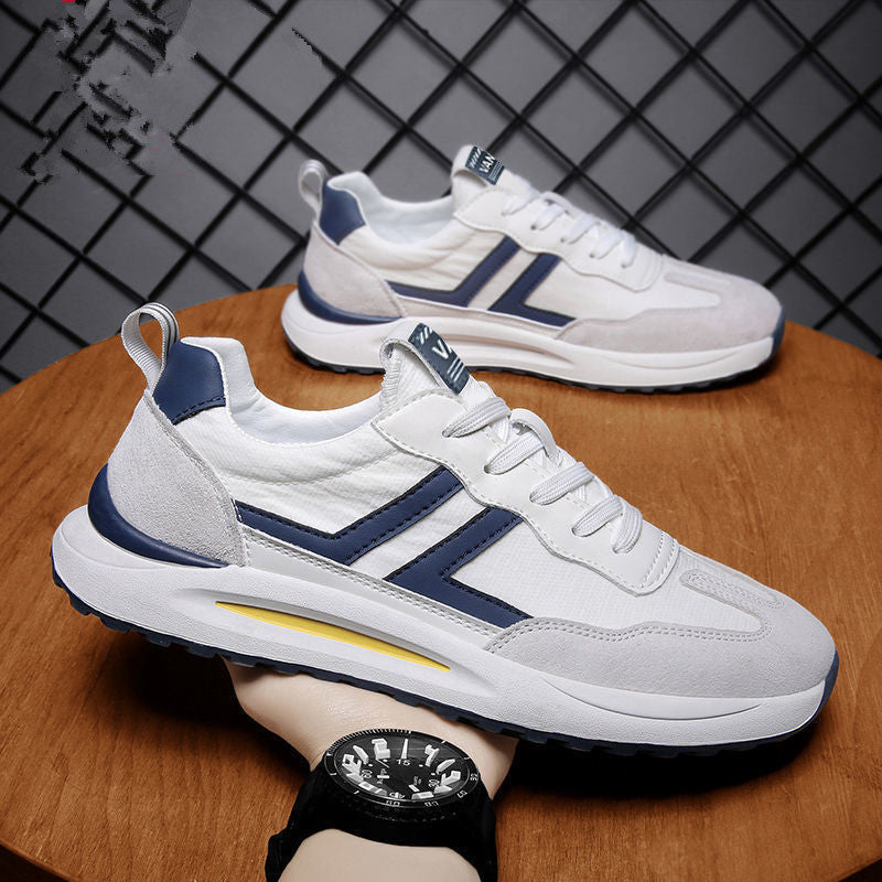 Men's shoes: spring and summer, thin casual canvas shoes, breathable board shoes, fashionable casual and versatile, breathable trendy shoes, sneakers