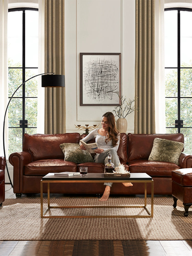 Leather sofa
