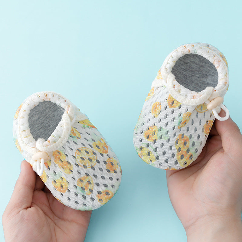 Children's floor shoes, baby summer thin indoor home non-slip cool toddler socks, baby mesh shoes socks