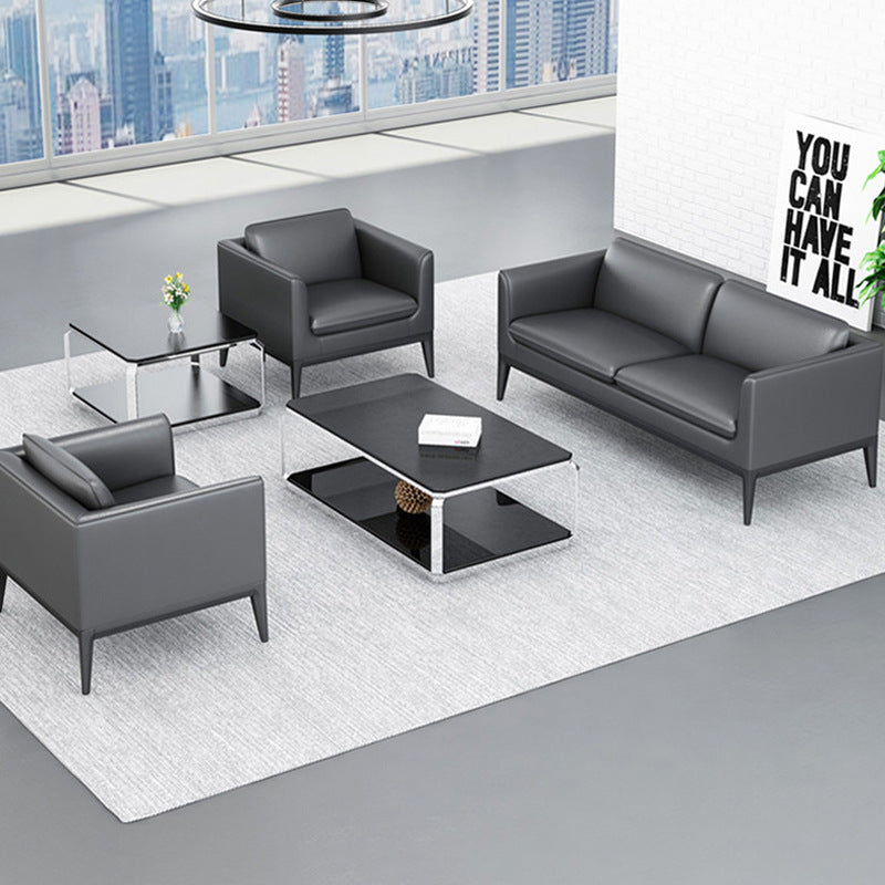Office sofa simple modern living area negotiation double reception business office sofa coffee table combination set