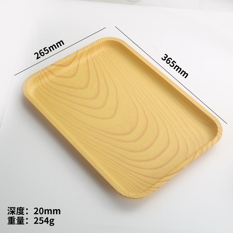 imitation oak grain tray