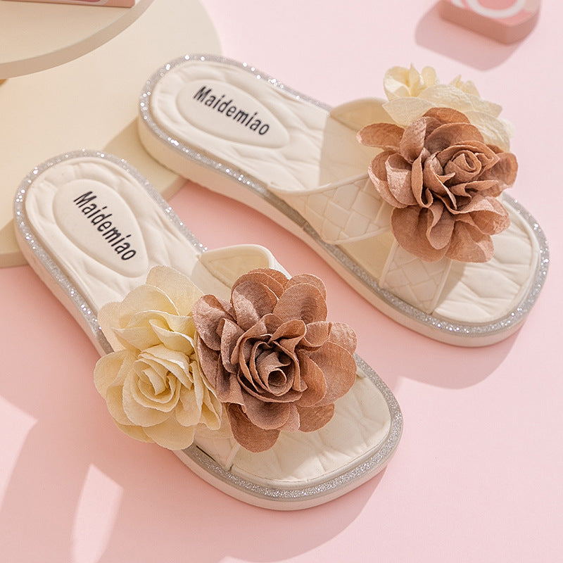 Girls Slippers 2025 New Style Girls Baby Indoor Summer Non Slip Home Soft Sole Kids Princess Cool Slippers
