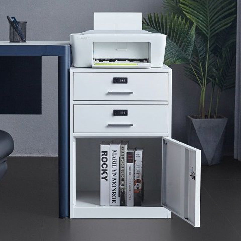 Office file cabinet, tin cabinet, low cabinet, storage cabinet, bedside table, small lock, movable cabinet, under table storage cabinet
