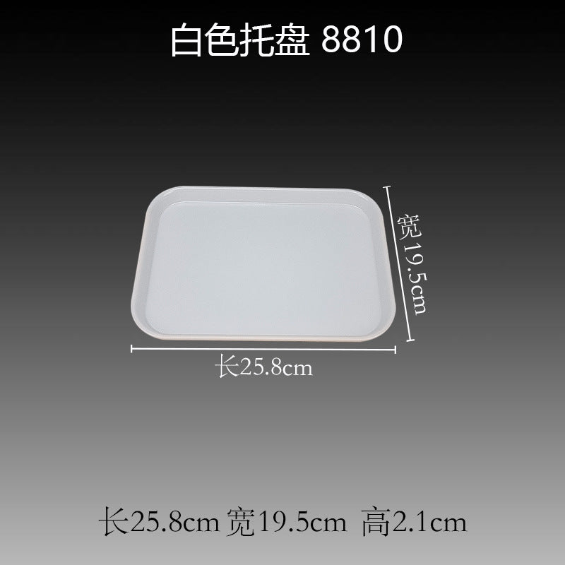 white tray