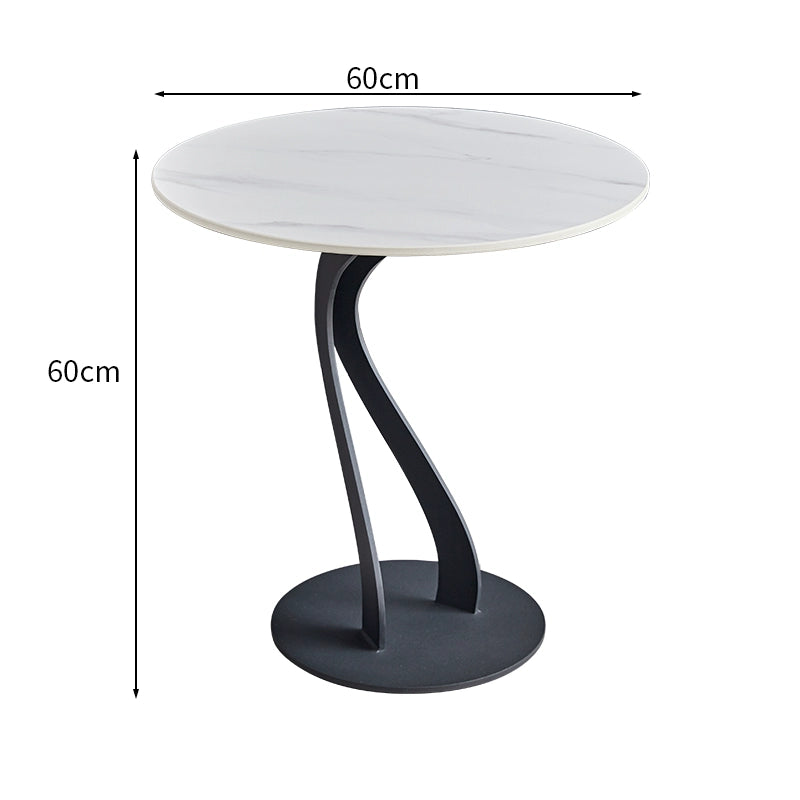 Italian light luxury corner table sofa side table creative rock slab side table balcony small round table casual simple coffee table bed sideboard