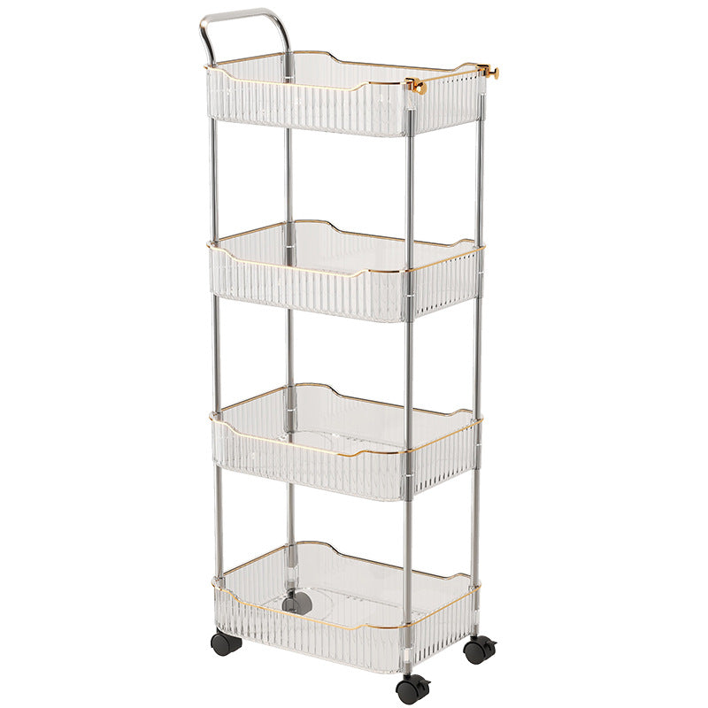 Trolley rack kitchen floor bedroom multi-layer baby snacks mobile bathroom bathroom storage rack