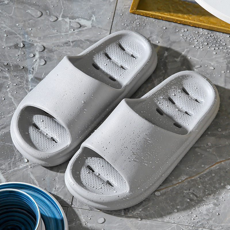 Japan anti-slip slippers bathroom men's bath special eva anti-odor wisp empty leak indoor home silent flip-flop