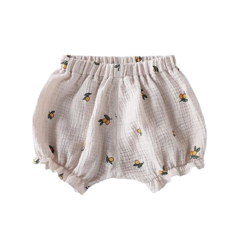 Baby summer shorts, cotton thin bread pants, baby girl, pumpkin pants, loose hip pants, summer pants, fart pants