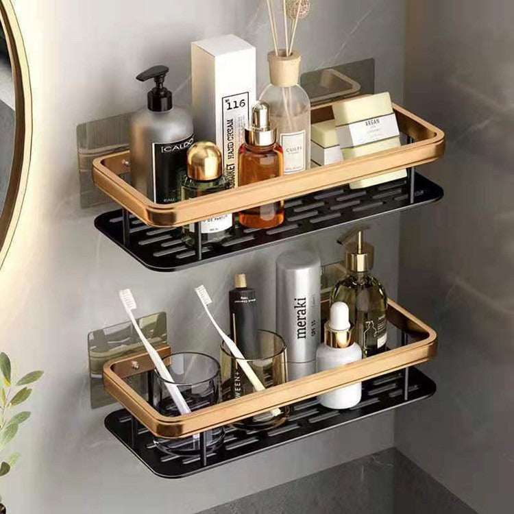No punching toilet bathroom shelf wall-mounted toilet toilet washstand supplies wall storage shelf