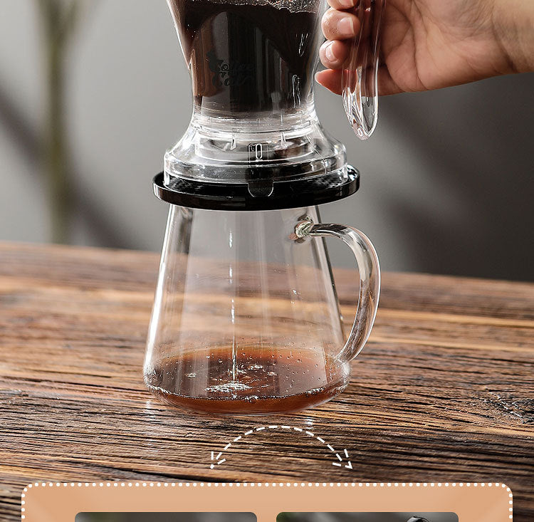 Cross-border American smart cup coffee filter steeping pour-over coffee filter cup set filter-free coffee utensils