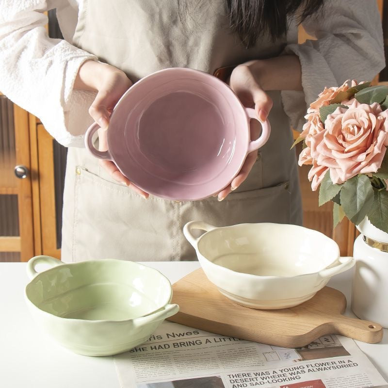 irregular amphora soup bowl
