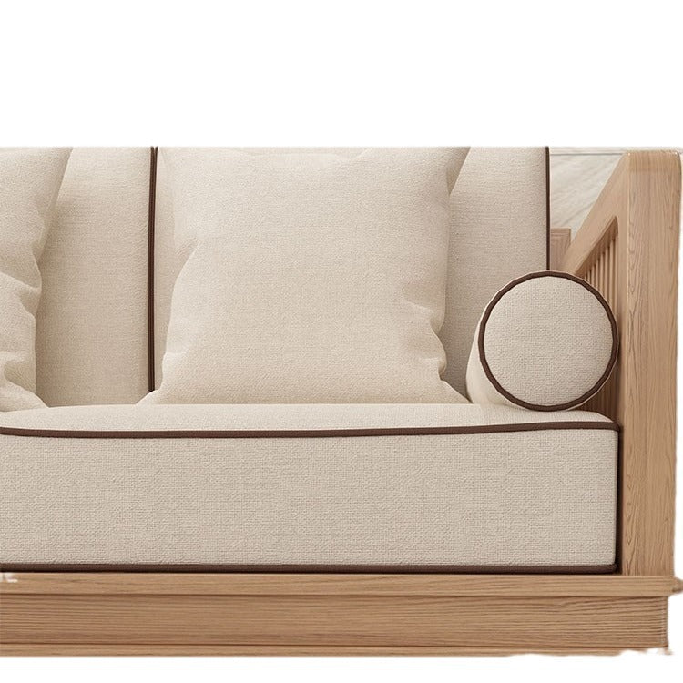 Solid wood sofa