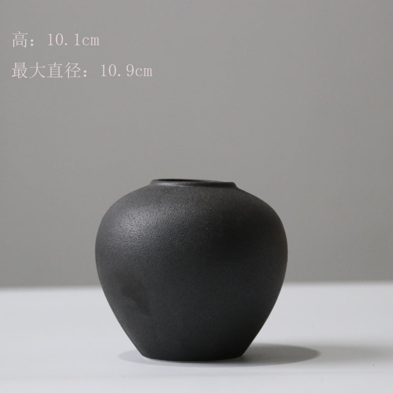Jingdezhen ceramic small vase Nordic simple home hotel decoration ornament dried flower arrangement hydroponic flower pot white