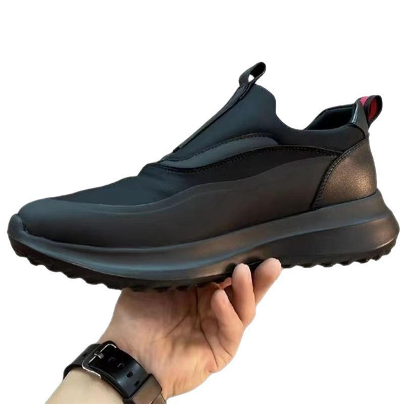 Men's shoes, spring new Korean version of casual running shoes, light and breathable, soft-soled, one-footed thick-soled sneakers, foreign trade