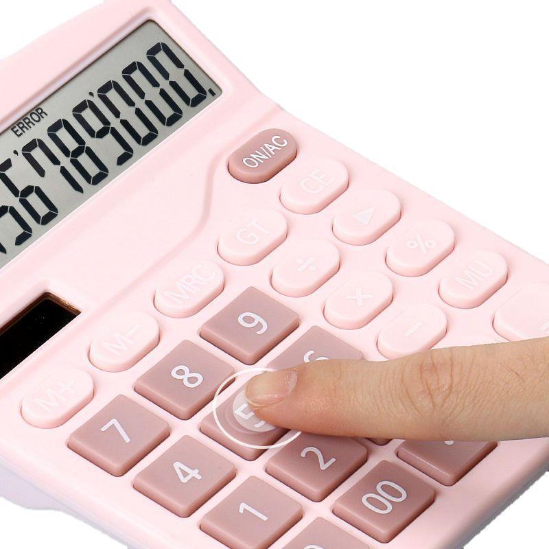 Double power supply calculator solar office accounting special calculator student small portable computer
