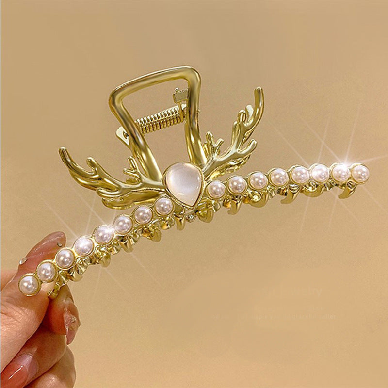 Hair accessories metal hair clip back head grab clip Korean shark large bath hair catch elegant temperament hairpin headwear female