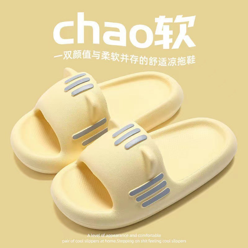 2023 New Cute Slippers Women's Summer Indoor Home Bathroom Bathing Non-slip Slippers Home Slippers Wear Inside and Out