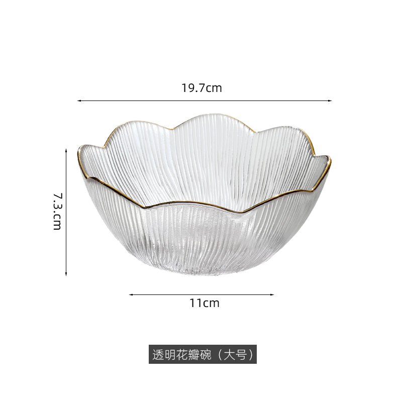 Glass fruit plate