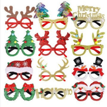 Cross-border Amazon TEMU Shein Christmas Glasses Christmas Glasses Set Holiday Party Supplies