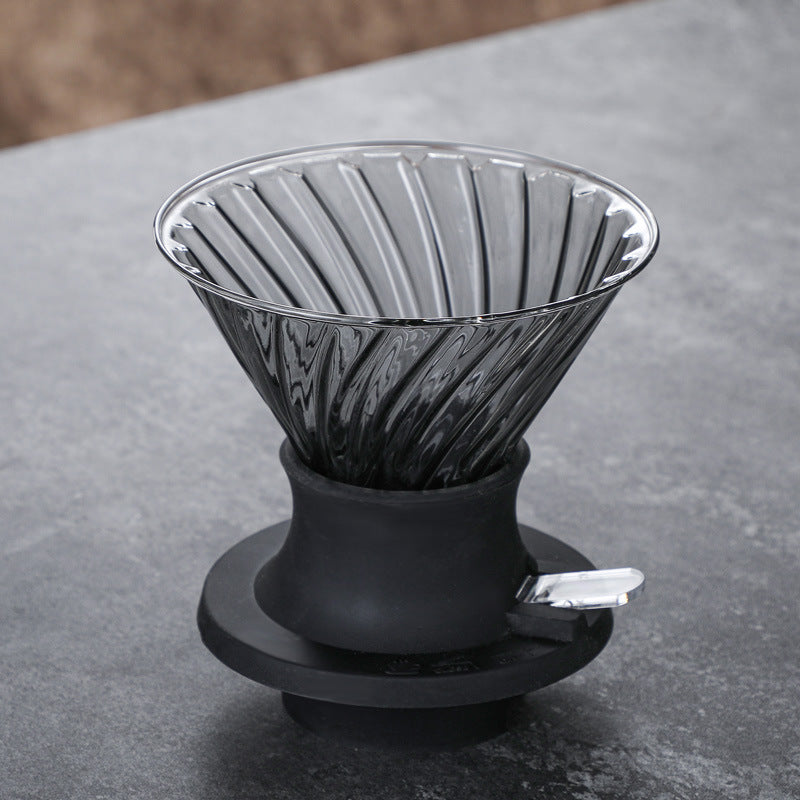 Coffee pot filter cup funnel pour-over Americano pot strainer glass cloud pot coffee pot filter set