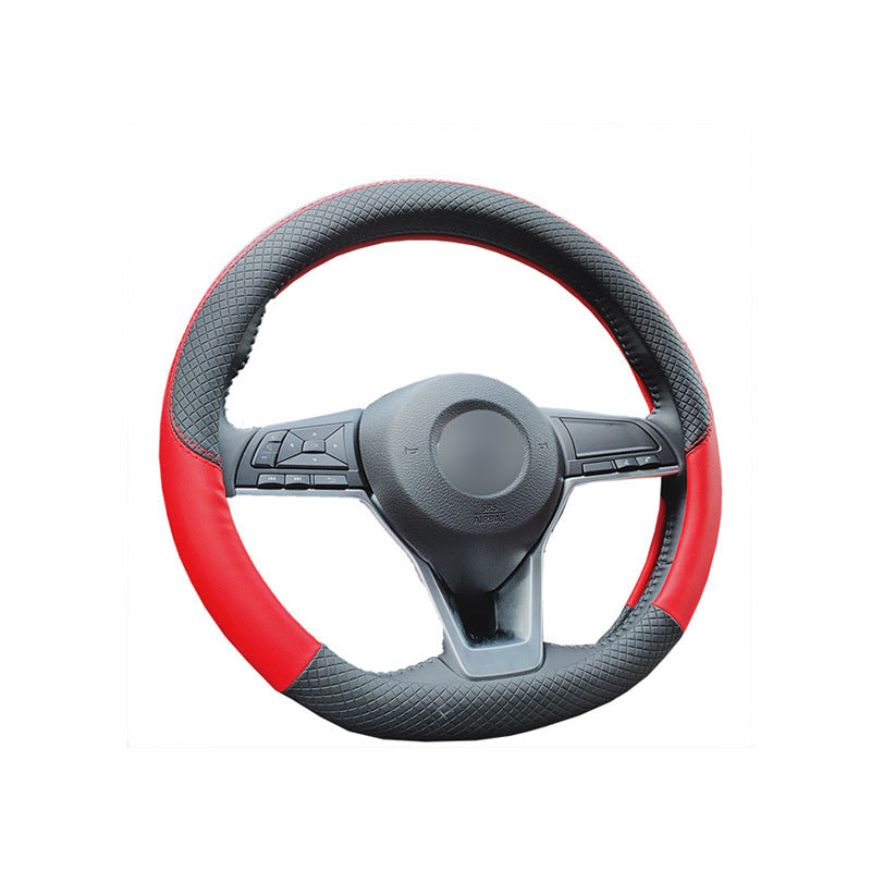 Manufacturers wholesale car steering wheel cover four seasons anti-slip sweat wicked car handlebar cover fashion thin decorative interior supplies