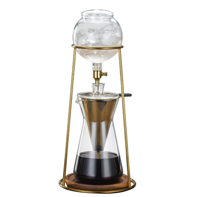 Factory Wholesale Glass Cold Brew Coffee Maker Glass Coffee Maker Set Ice Drop Coffee Maker Hand Brew Coffee Maker