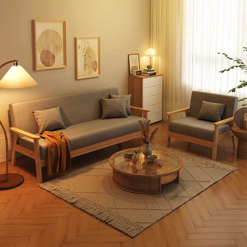 Japanese solid wood sofa